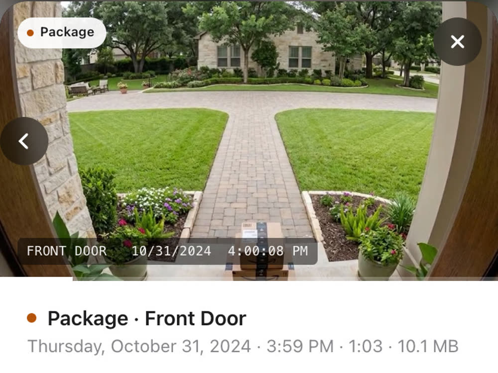 A package clip from October 2024 in the viewer